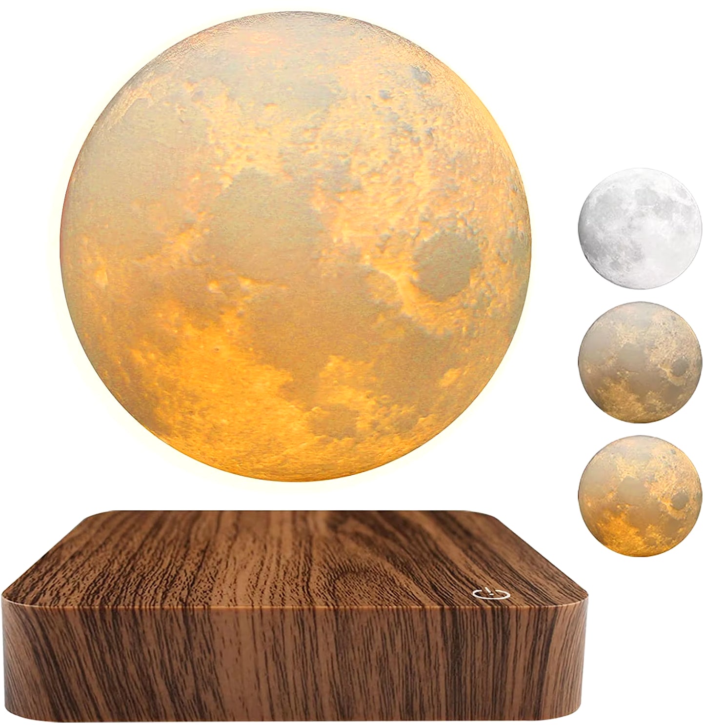 Magnetic Levitation Moon Lamp Collection 3D Printing Touch Suspension Moon Bedroom Atmosphere Lamp Desktop Decor Friends Gift